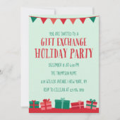 Kerstcadeau Exchange-feestdag Kaart (Voorkant)