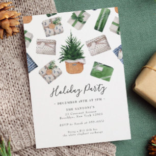 Kerstcadeau Exchange-feestdag Kaart