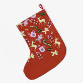 kerstcadeau feestdag feestelijke foto grote kerstsok (Achterkant (Hangend))