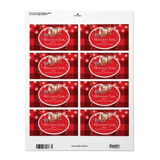 kerstcadeau feestdag persoonlijk etiket (Full Sheet)