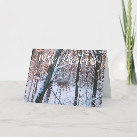 kerstcadeau feestdagen kaart (Voorkant)