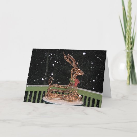 kerstcadeau feestdagen kaart (Voorkant)