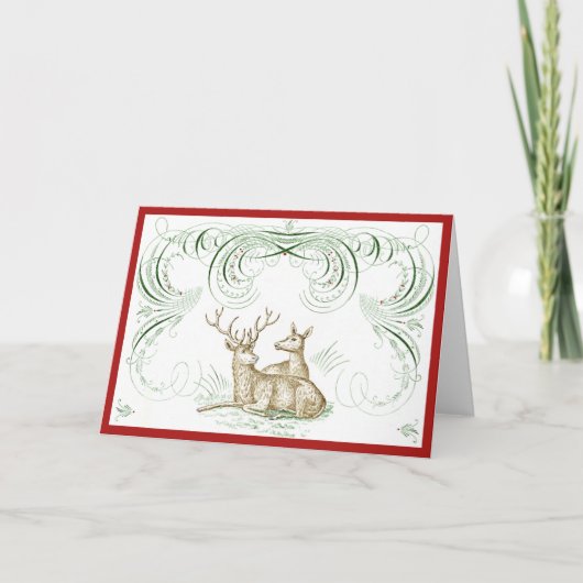 kerstcadeau feestdagen kaart (Voorkant)