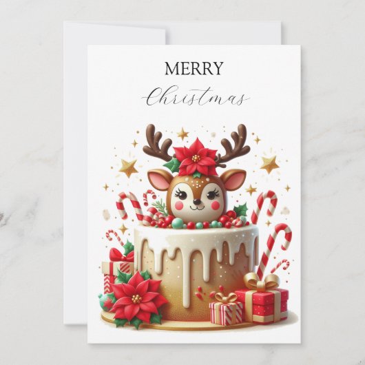 kerstcadeau feestdagenkaart (Voorkant)