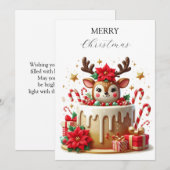 kerstcadeau feestdagenkaart (Voorkant / Achterkant)