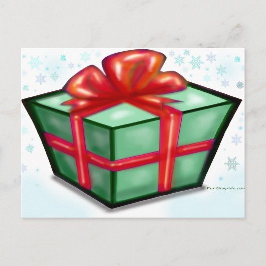 kerstcadeau feestdagenkaart (Voorkant)