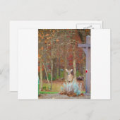 kerstcadeau feestdagenkaart (Voorkant / Achterkant)