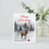 kerstcadeau feestdagenkaart (Staand voorkant)