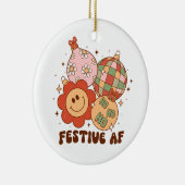 Kerstcadeau Feestelijke AF Keramisch Ornament (Rechts)