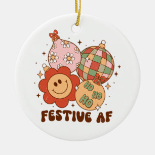 Kerstcadeau Feestelijke AF Keramisch Ornament