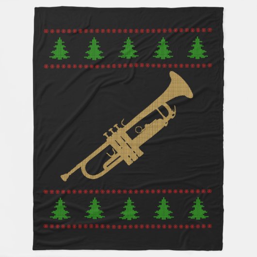 kerstcadeau fleece deken (Voorkant)