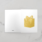 Kerstcadeau Folie Feestdagenkaart (Buiten Laag)