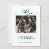 Kerstcadeau foto op maat feestdagenkaart (Voorkant)