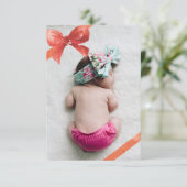 Kerstcadeau Fotokaarten Bedankkaart (Staand voorkant)