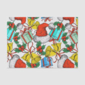 kerstcadeau Geel kerstcadeau Vakantie Tissuepapier (Voorkant)