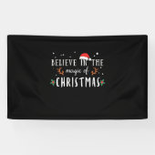 Kerstcadeau gelooft in de kerstavond spandoek (Horizontaal)