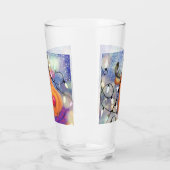 Kerstcadeau Gelukkig rendierglas Glas (Links)