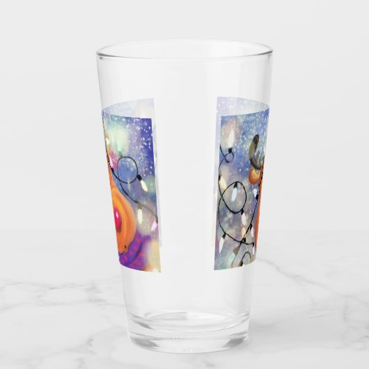 Kerstcadeau Gelukkig rendierglas Glas (Links)
