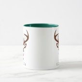 Kerstcadeau Gepersonaliseerde rendieren gezicht gr Mok (Midden)