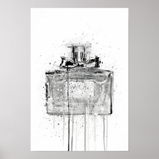 Kerstcadeau Geur Fles 'Candy Floss' Poster (Voorkant)