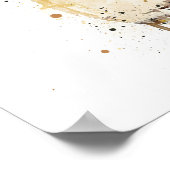 Kerstcadeau Geur Fles 'Goud' Poster (Hoek)