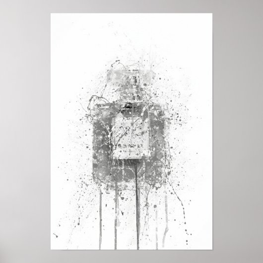 Kerstcadeau Geur Fles Muur Poster (Voorkant)