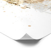 Kerstcadeau Geur Fles 'Platinum Gold' Poster (Hoek)