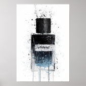 Kerstcadeau Geur Fles Poster (Voorkant)