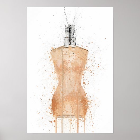 Kerstcadeau Geur Fles 'Venus' Poster (Voorkant)