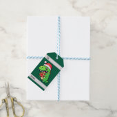 Kerstcadeau geven dinosaurus cadeaulabel (Met Touw)
