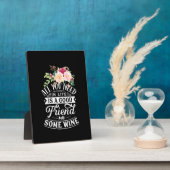 Kerstcadeau | Goede vriend en wat wijn Fotoplaat (Zijkant)