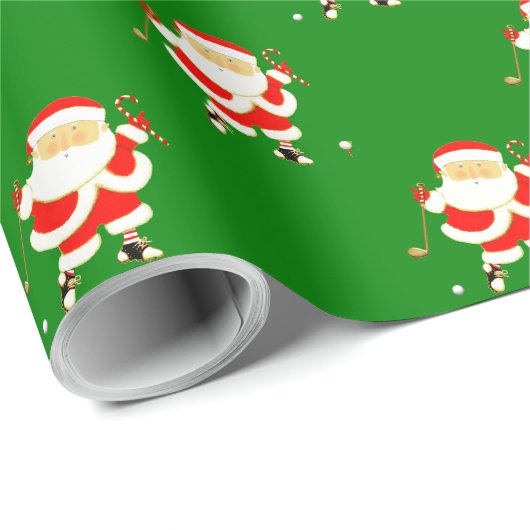 Kerstcadeau golf cadeaupapier (Rol Hoek)