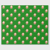 Kerstcadeau golf cadeaupapier (Vlak)