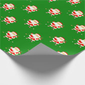 Kerstcadeau golf cadeaupapier (Hoek)