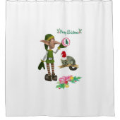 kerstcadeau gordijn Possum Elf (Voorkant)