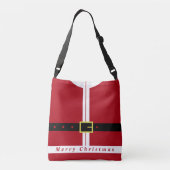 Kerstcadeau Grappige Santa Claus Crossbody Tas (Achterkant)