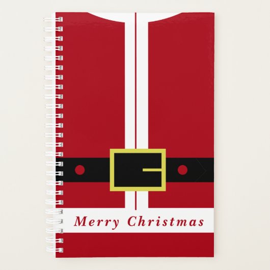 Kerstcadeau Grappige Santa Design Planner (Voorkant)