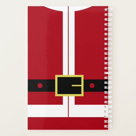 Kerstcadeau Grappige Santa Design Planner (Achterkant)