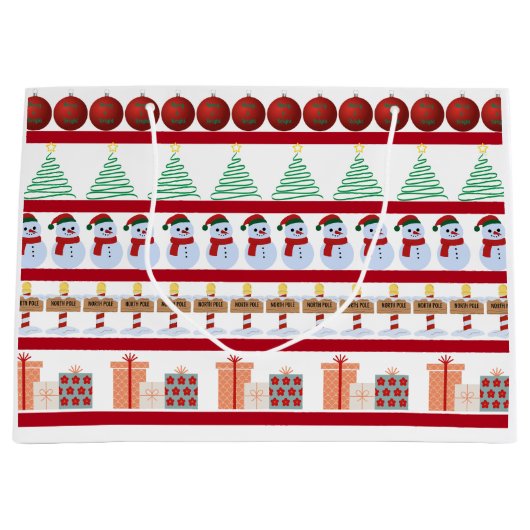 kerstcadeau groot cadeauzakje (Voorkant)