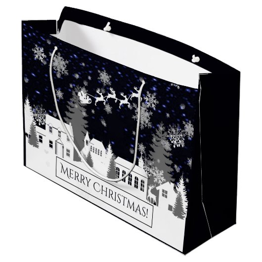 kerstcadeau groot cadeauzakje (Achterkant Gekanteld)