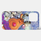 Kerstcadeau Happy Reindeer Case-Mate iPhone Case (Achterkant (horizontaal))