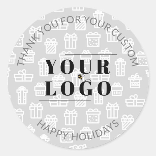 kerstcadeau Hartelijk dank voor zakelijke toepassi Ronde Sticker (Voorkant)