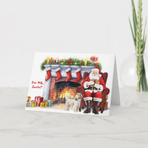 Kerstcadeau Havanese Hond Kerstmis Feestdagen Kaart