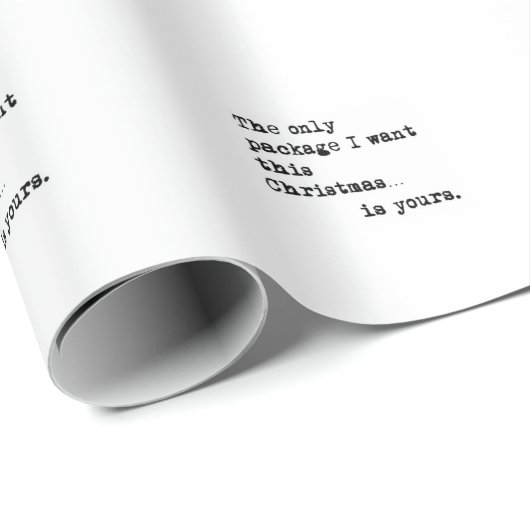 kerstcadeau, HET ENIGE PAKKET DAT IK WIL Cadeaupapier (Rol Hoek)