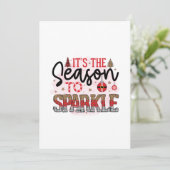 Kerstcadeau Het Is De Tijd Om Te Schitteren Kaart (Staand voorkant)