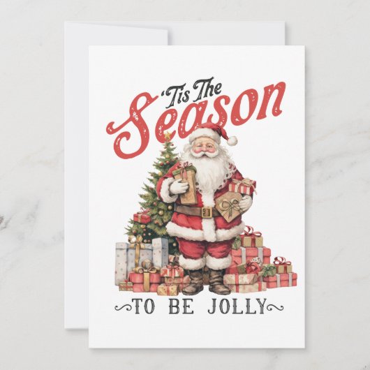 Kerstcadeau Het Is Het Seizoen Kaart (Voorkant)