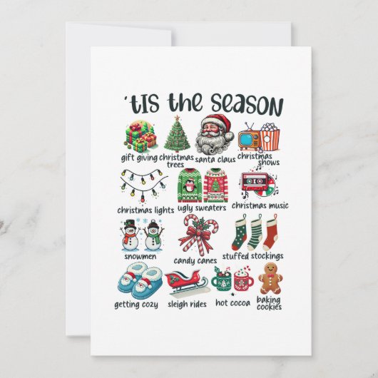 Kerstcadeau Het Is Seizoen Kaart (Voorkant)