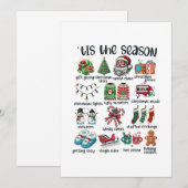 Kerstcadeau Het Is Seizoen Kaart (Voorkant / Achterkant)
