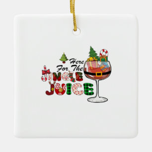 kerstcadeau hier voor het juin van Jingle Keramisch Ornament