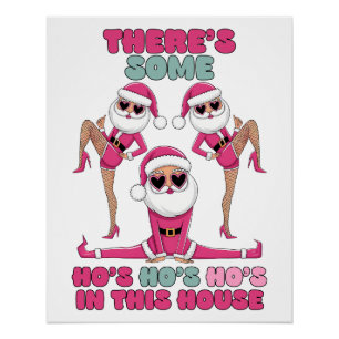 Kerstcadeau Ho Ho Ho In Dit Huis Perfect Poster